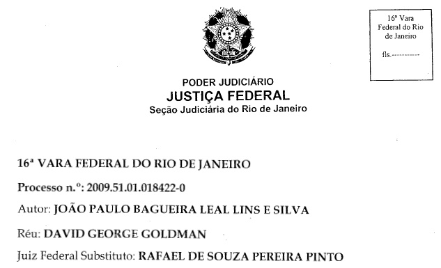 Clique para ler juiz Rafael de Souza Pereira Pinto da Justi�a ordena o regresso de Sean Goldman ao seu pai